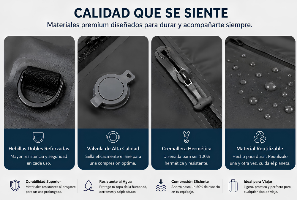 Smart Packing System™ Kit de Compresión para Viajes