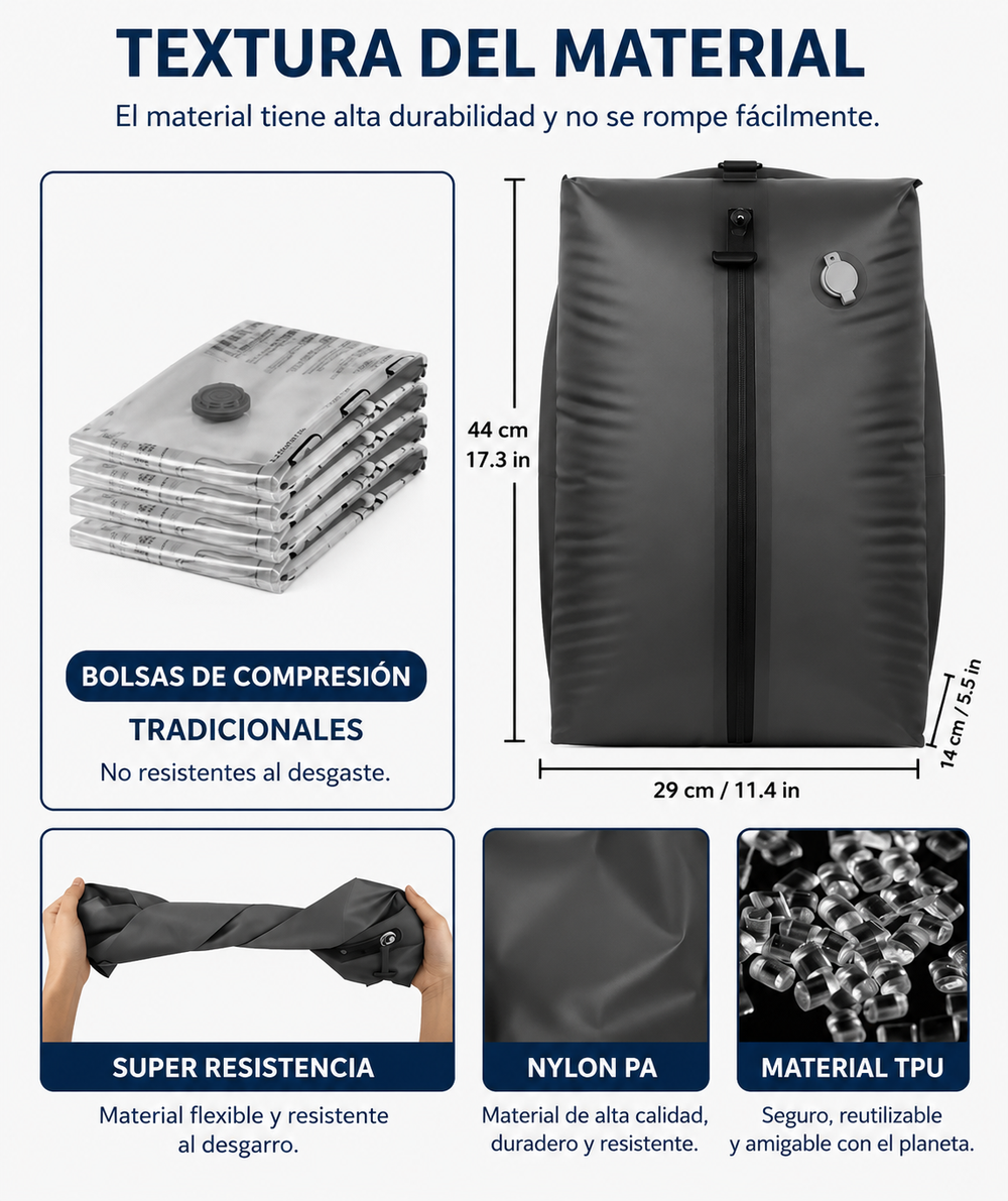 Smart Packing System™ Kit de Compresión para Viajes